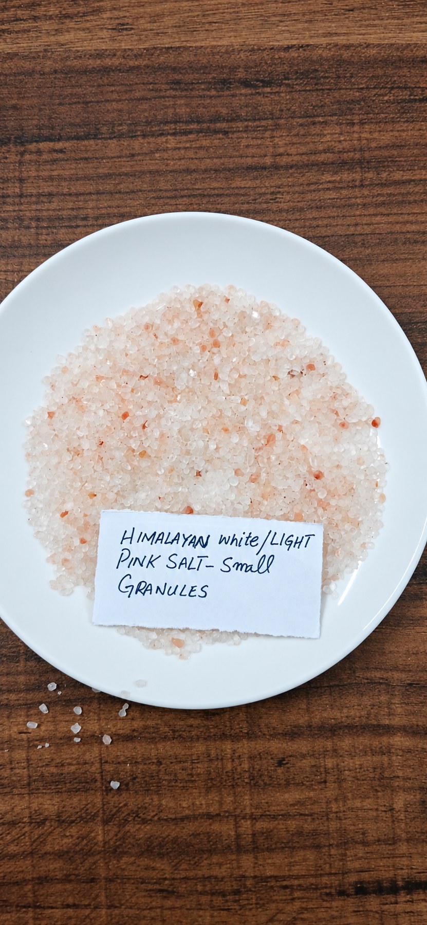 White / Light Pink Small Granules sample