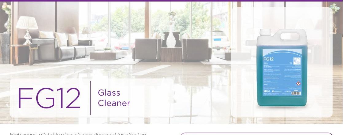 FG12 Glass Cleaner pictured in REZA manual