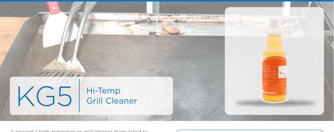 KG5 Hi-Temp Grill Cleaner pictured in REZA manual