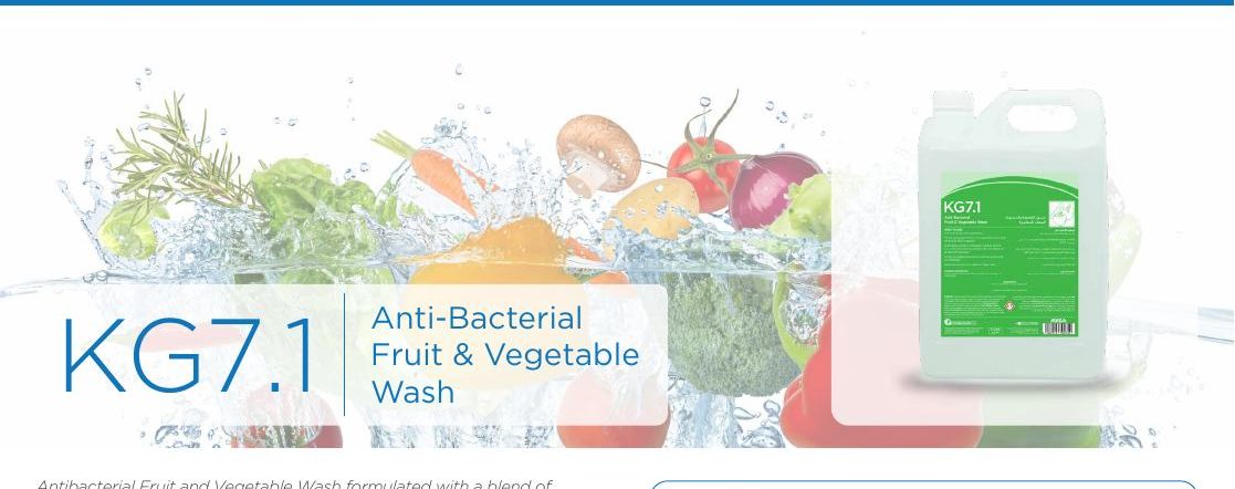 KG7.1 Fruit & Vegetable Wash pictured in REZA manual